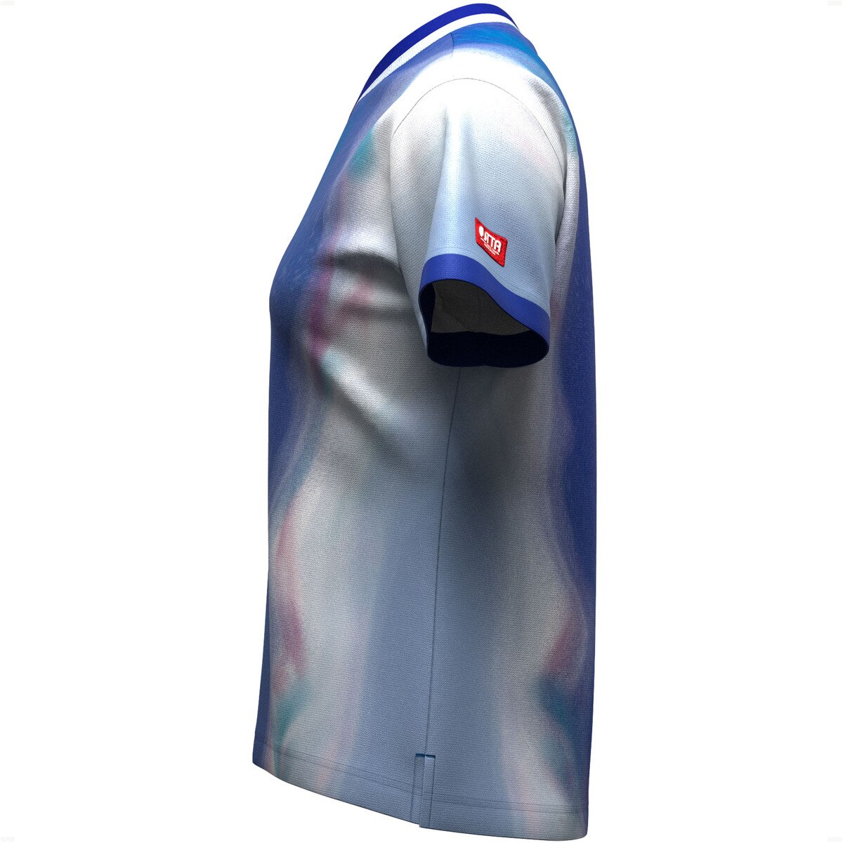 Butterfly Table Tennis - Infiria Lady Shirt - Blue - Left Side